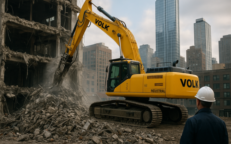 VOLK Industrial Project Spotlight: Commercial Demolition Success - VOLK Industrial projects