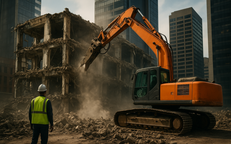 VOLK Industrial Case Study: Successful NYC Demolition Project - VOLK Industrial case study